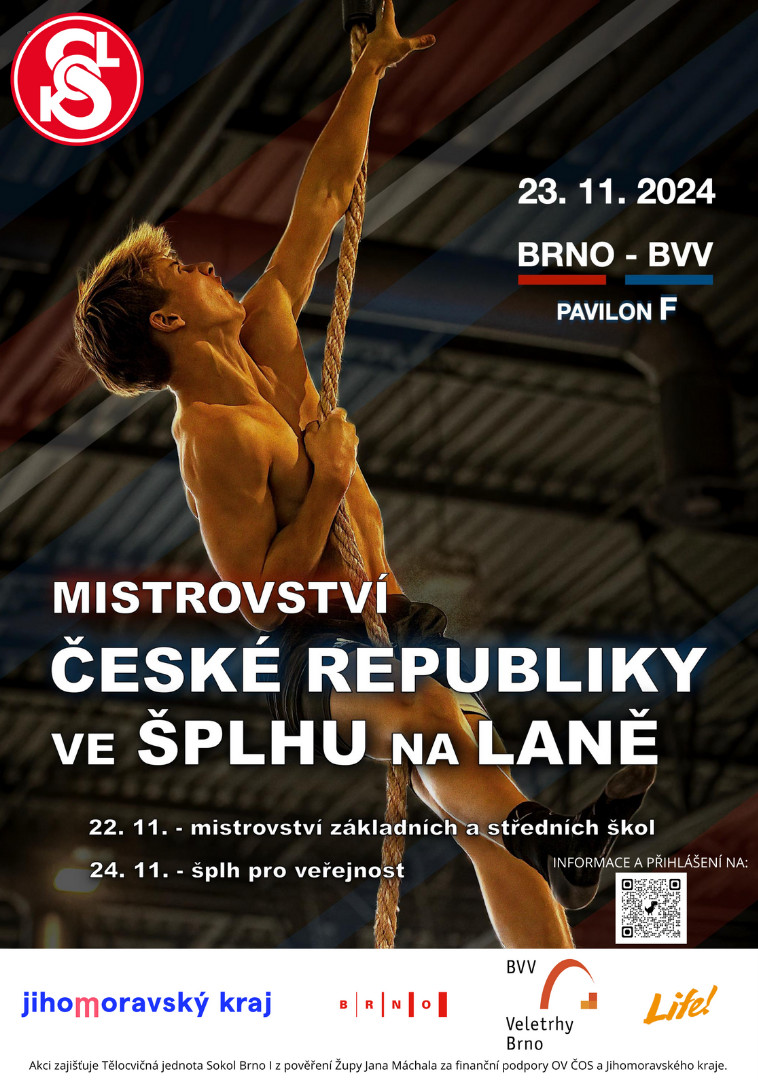 Mistrovství České republiky ve ŠPLHU na laně! 23. listopadu 2024